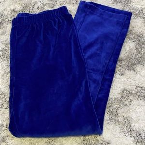 Blue velvet sweats